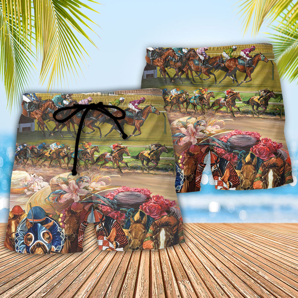 Horseback Riding What I Like People Mornings My Horse - Beach Short Reefox