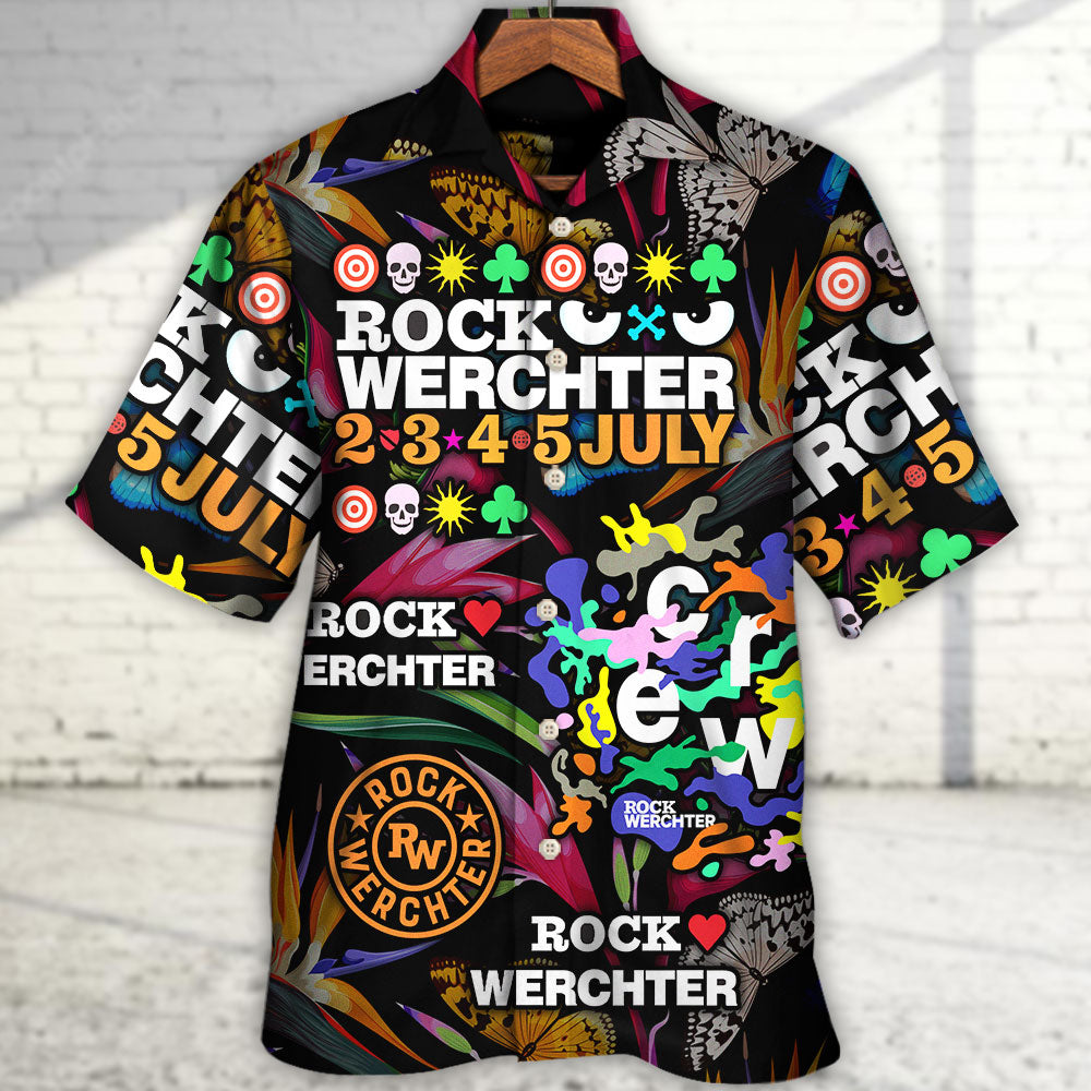 Rock Werchter Tropical Vibe Music Lover Amazing Style - Hawaiian Shirt - Reefox