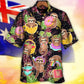 Sloth Cute Funny Tropical Vibe Art - Hawaiian Shirt - Reefox