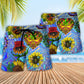 Hippie Sunflowers Stay Trippy Little Hippie - Beach Short Reefox - Owls Matrix LTD