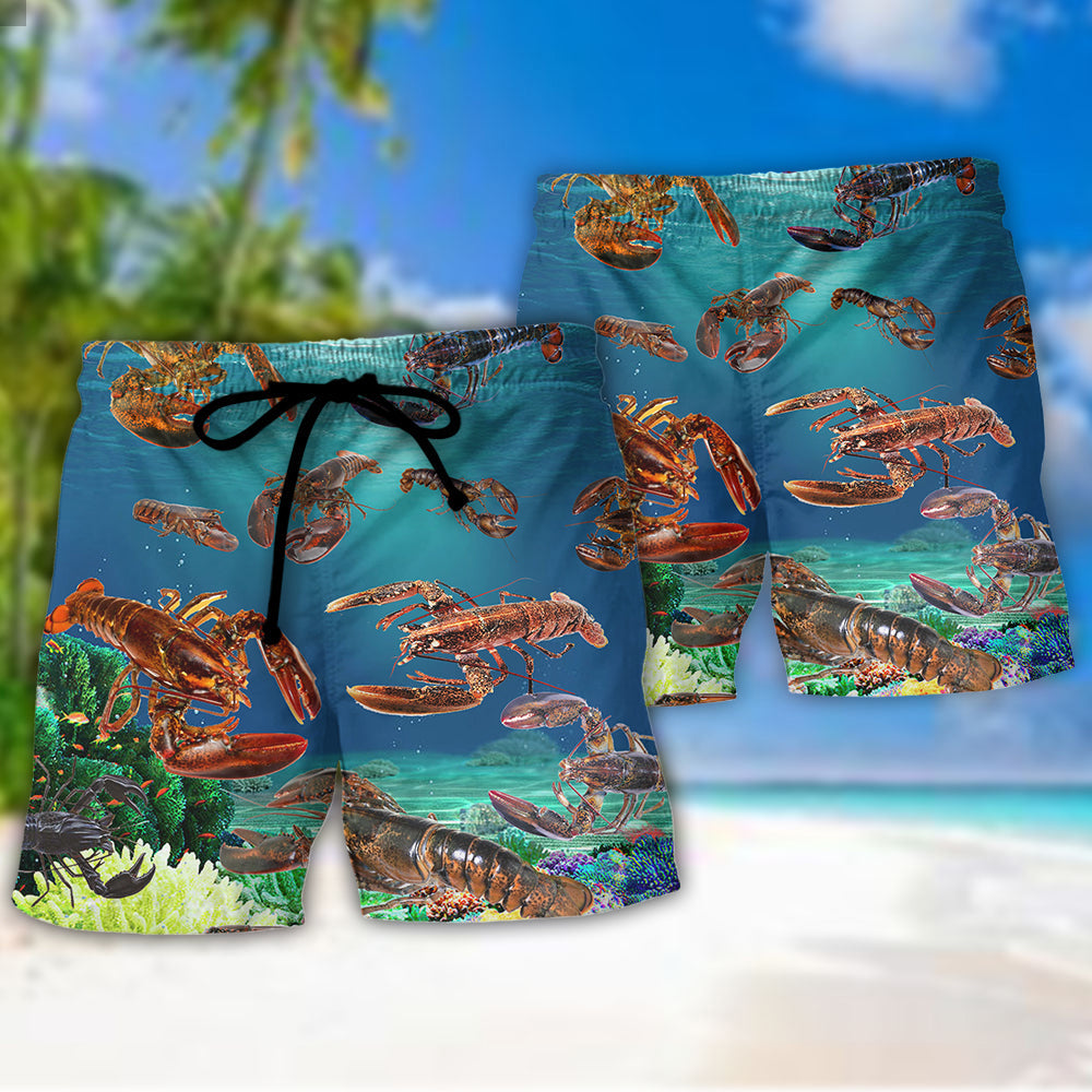 Lobstering You Are My Lobster - Beach Short Reefox