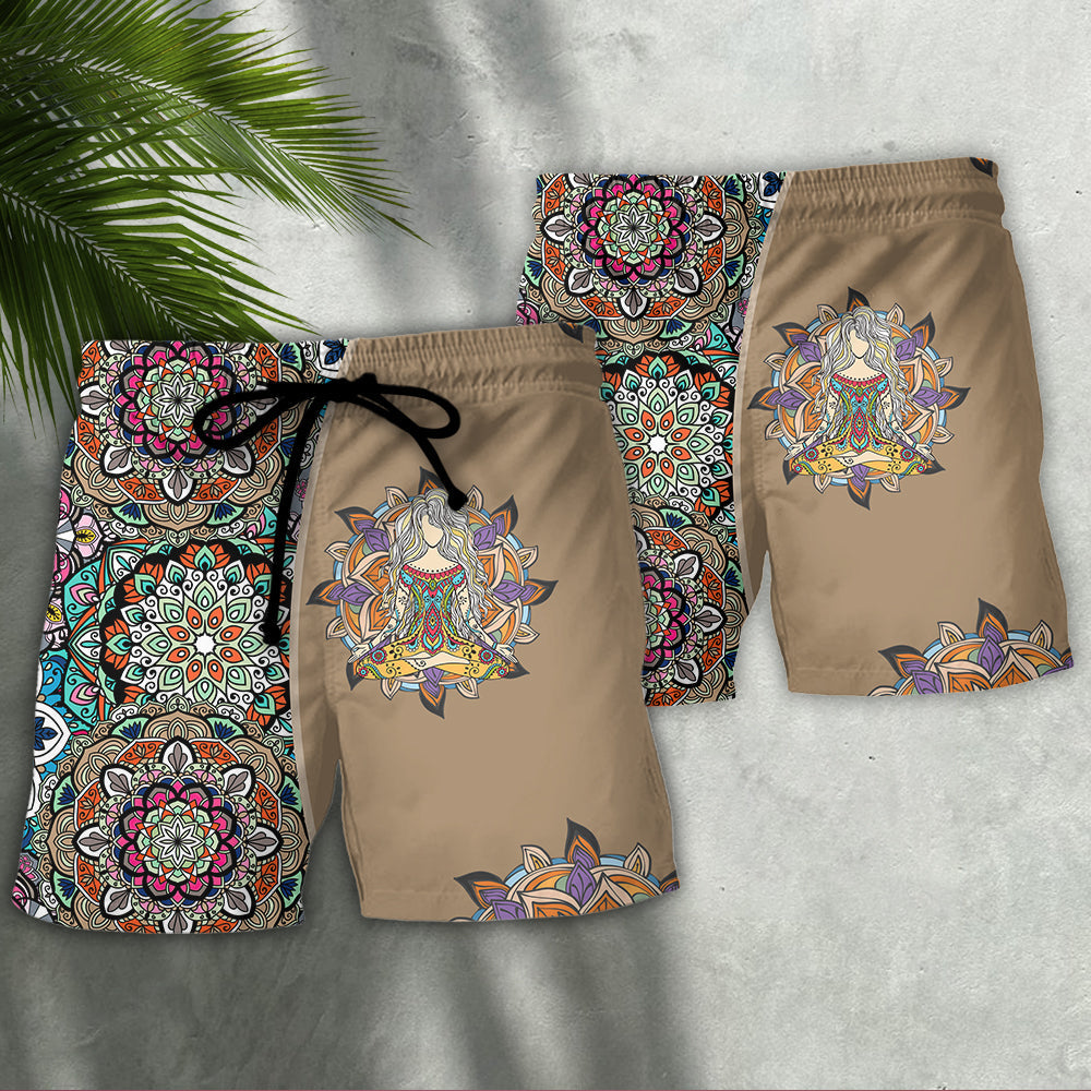 Yoga Quilt Style - Beach Short Reefox - Owls Matrix LTD