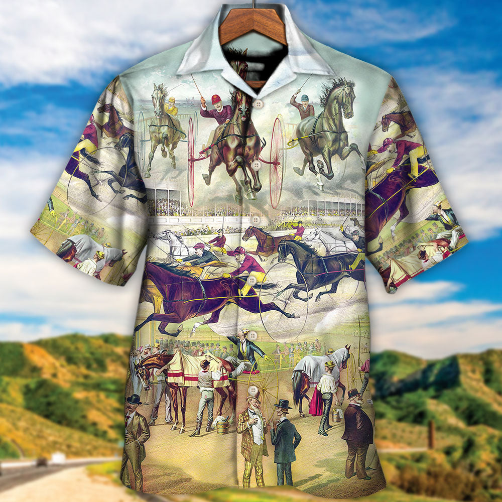 Harness Racing Horse Lover Racing - Hawaiian Shirt - Reefox