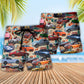 Car Summer Tropical Island Lover Color - Beach Short Reefox - Owls Matrix LTD