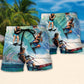 Waterskiing Water Ski to Burn Off The Crazy Waterskiing Lover - Beach Short Reefox