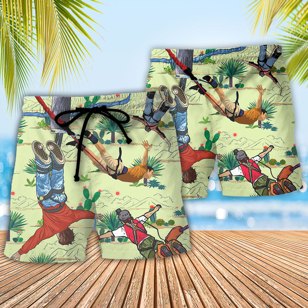 Bungee Jumping Don't Be Jealous Just Because You Can't Jump Bungee Like Me - Beach Short Reefox