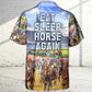 Horseback Riding Eat Sleep Horse Again - Hawaiian Shirt