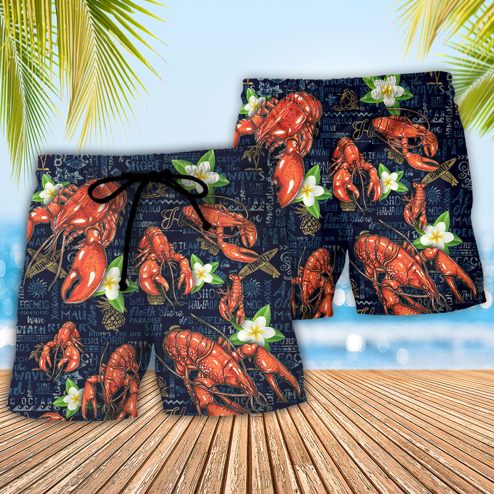 Lobstering Feed Me Lobster & Tell Me I'm Pretty Tropical Vibe - Beach Short Reefox