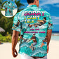 Water Skiing Sorry Can't Talk I'm On Another Line Funny Gift Lover Water Skiing - Hawaiian Shirt