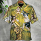 Cat Play Cricket Funny We Love Cricket - Hawaiian Shirt - Reefox
