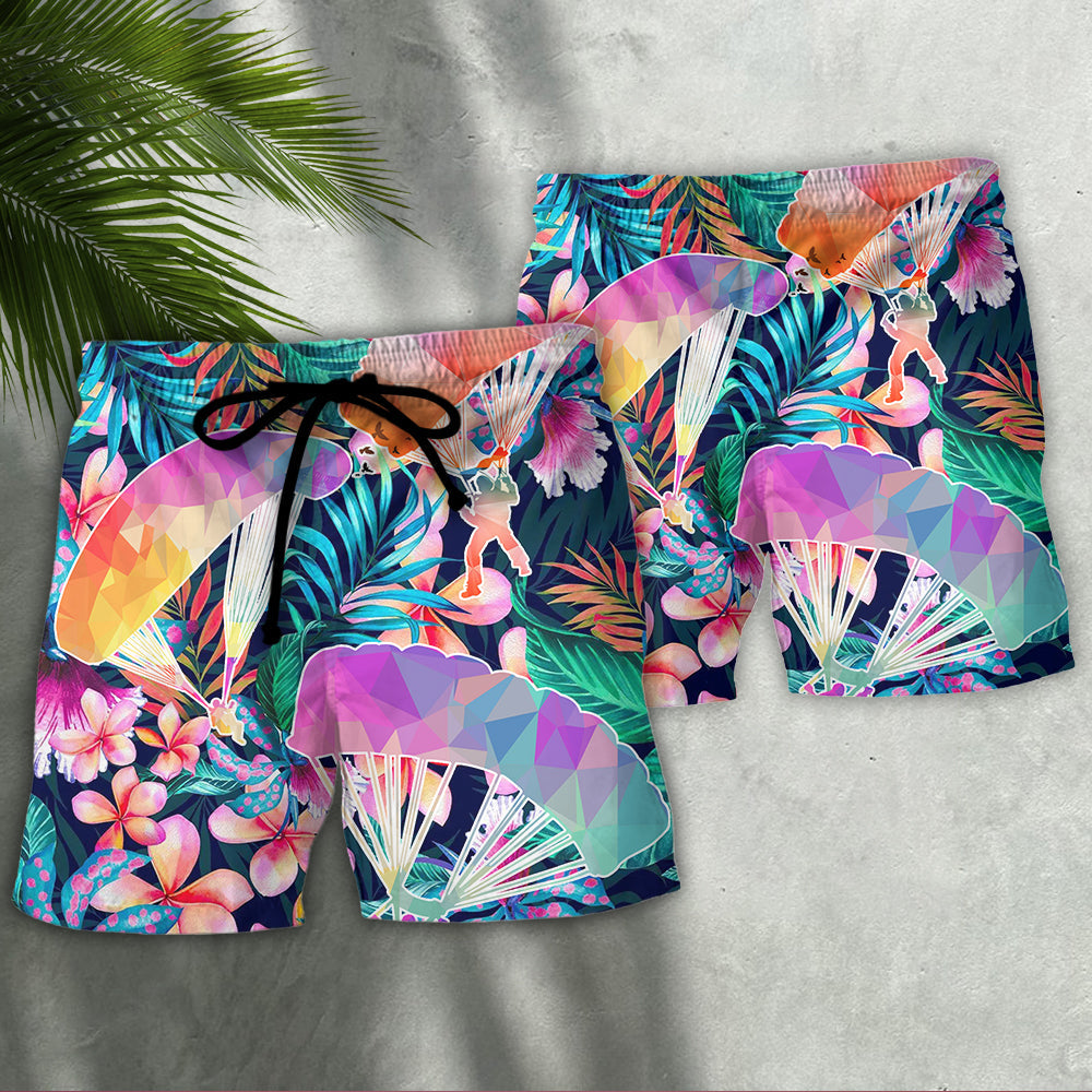 Parasailing My Favorite Thing To Do Is Go Where I've Never Been - Beach Short Reefox