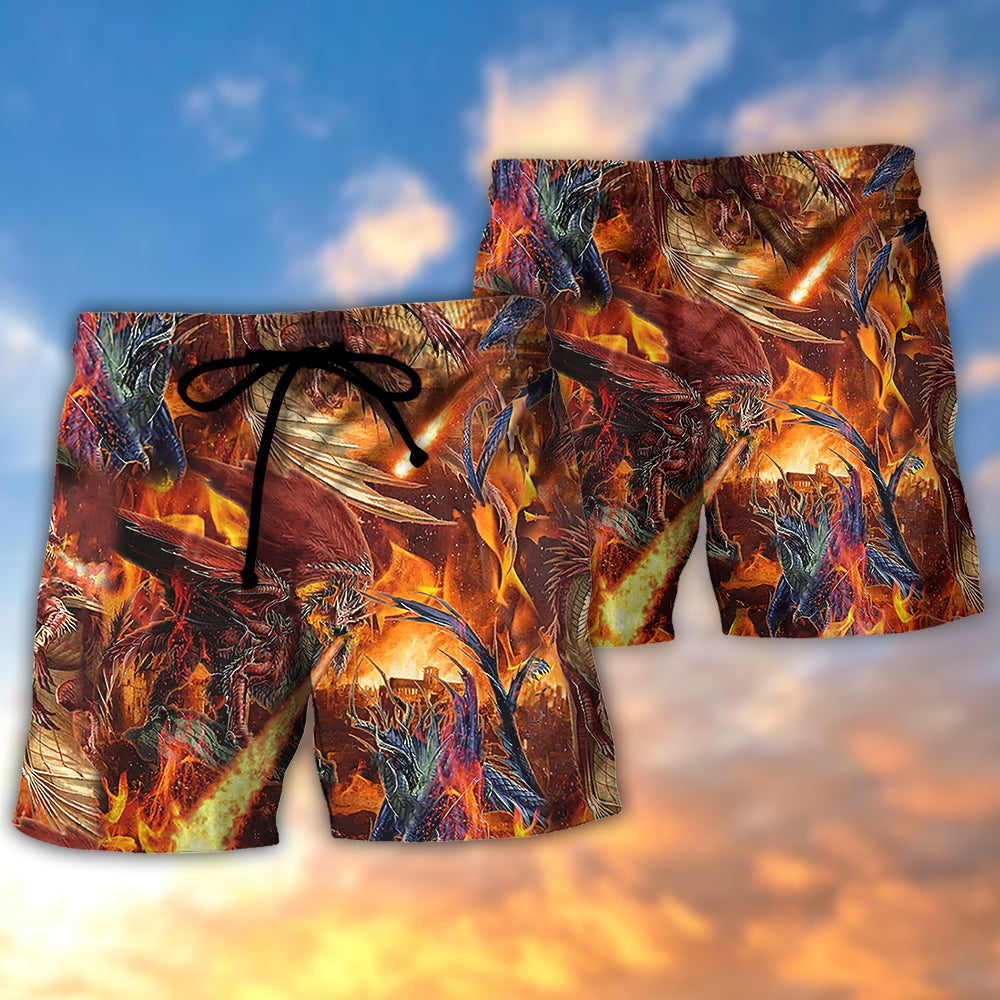 Dragon Fire Combat Amazing - Beach Short Reefox - Owls Matrix LTD