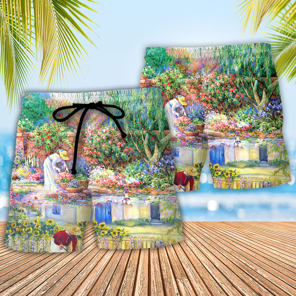 Gardening Old Gardeners Never Die They Just Spade Away - Beach Short Reefox