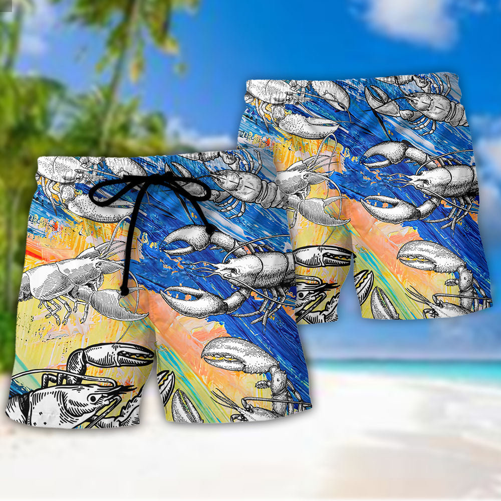 Lobstering Feed Me Crawfish And Tell Me Im Pretty - Beach Short Reefox