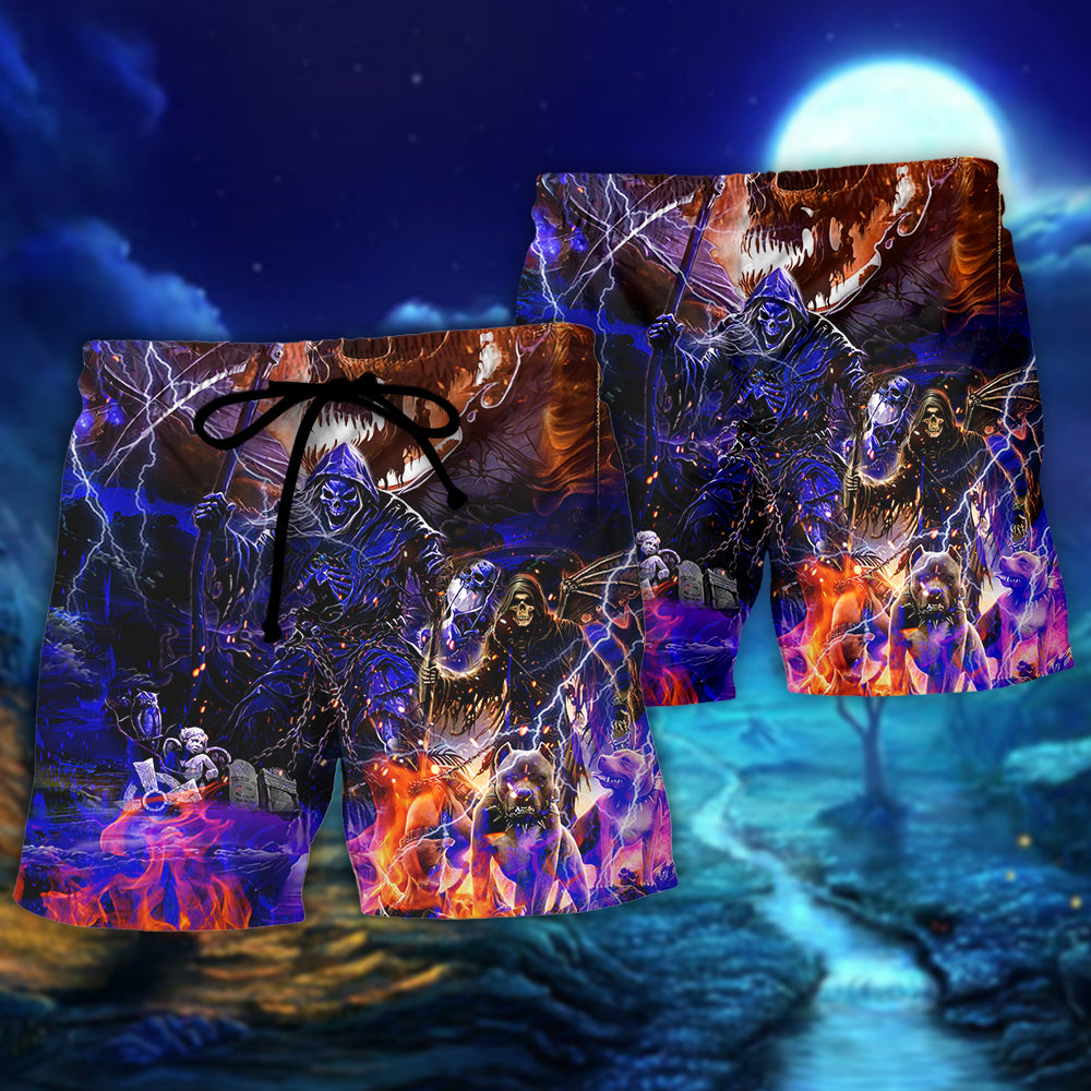 Skull Hell Is Empty And All The Devils Are Here - Beach Short Reefox