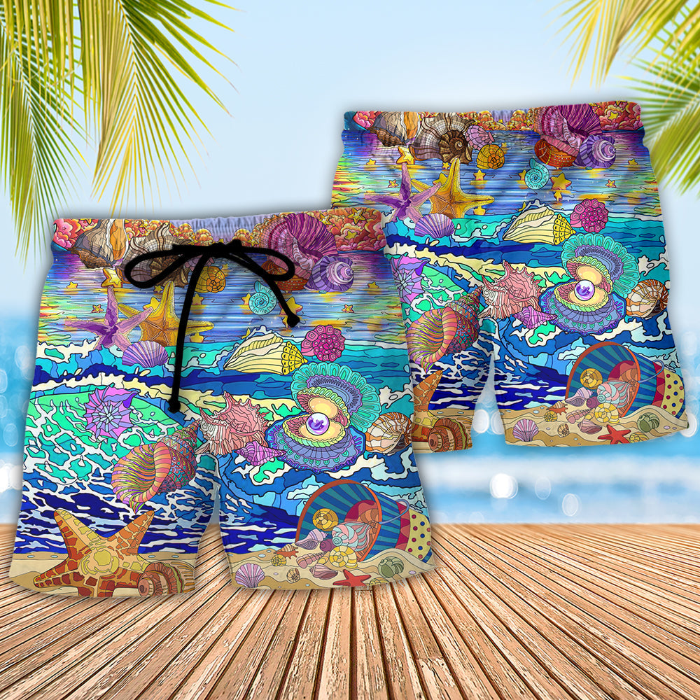 Beach I Would Rather Have Seashells Than Snowflakes - Beach Short