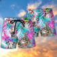 Greyhound Tropical Leaf Style - Beach Short Reefox - Owls Matrix LTD