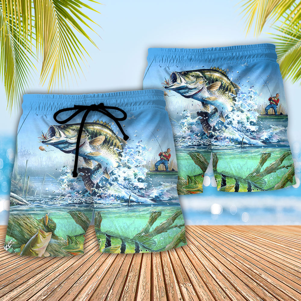 Fishing If I've Gone Missing I've Gone Fishing - Beach Short Reefox