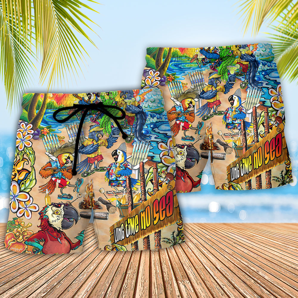 Beach Parrot Long Time No Sea - Beach Short