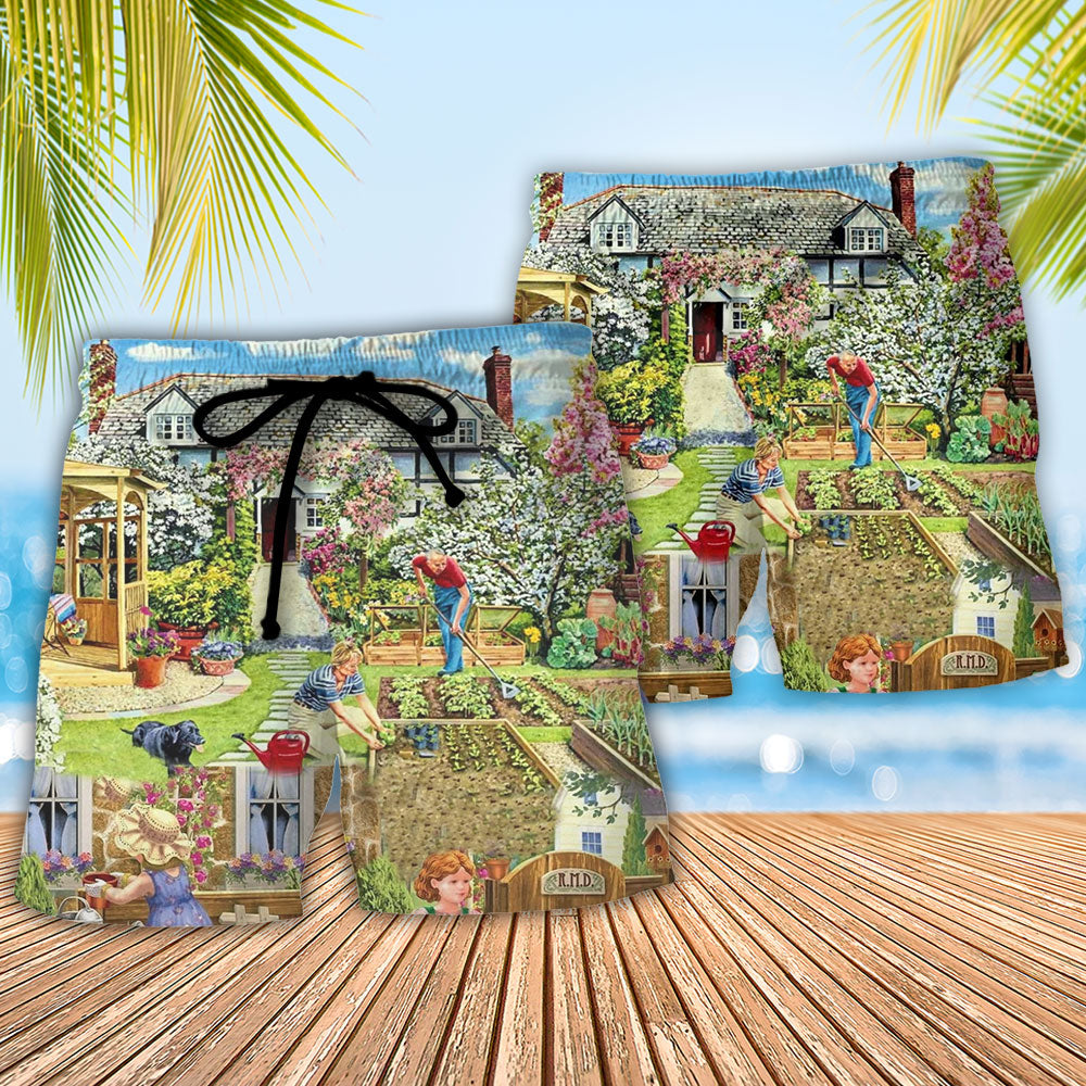 Gardening Plants Don't Tell Secret Sun The Garden Vintage Vibe - Beach Short Reefox