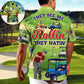 Golf They See Me Rollin They Hatin Funny Golfers Funny Quotes Lover Golf - Hawaiian Shirt