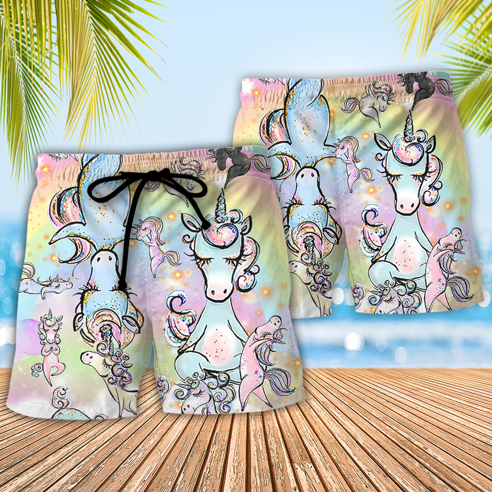 Yoga Unicorn Yoga Is My Superpower (Oh, And I'm a Unicorn) - Beach Short Reefox