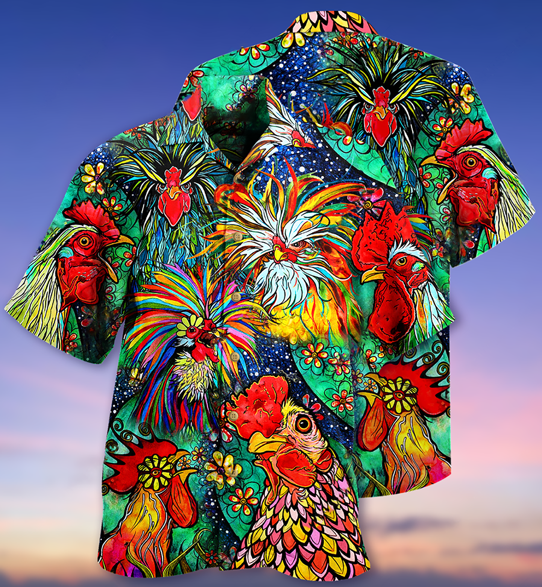 Chicken Love Color Amazing - Hawaiian Shirt - Reefox