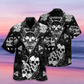Skull Love Black - Hawaiian Shirt - Reefox