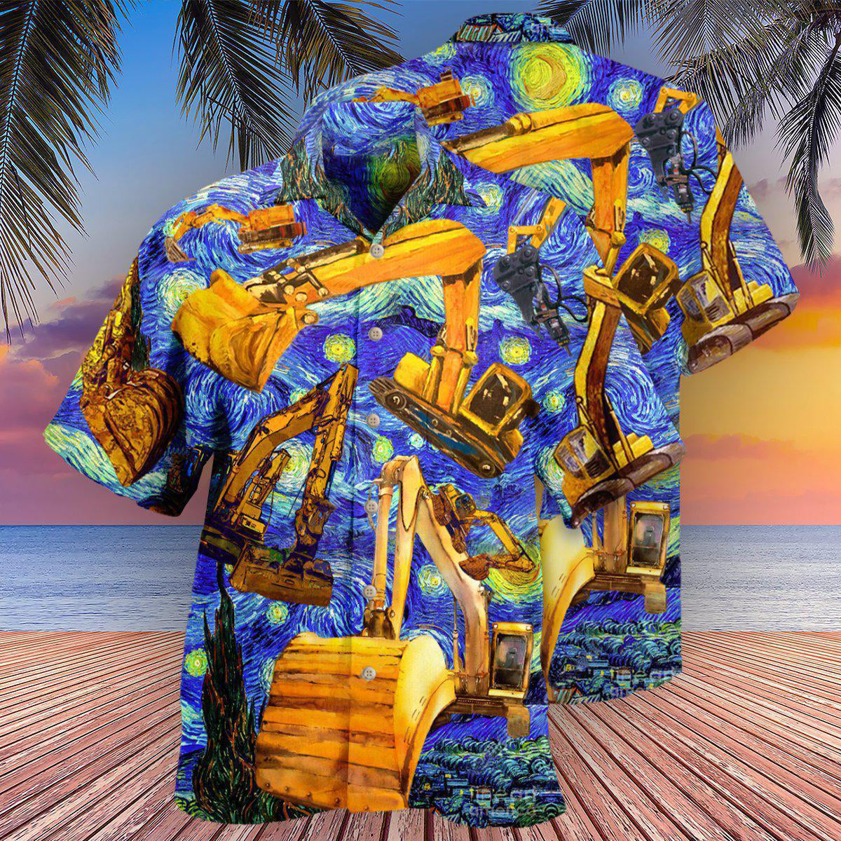 Excavator See You Later Art - Hawaiian Shirt - Reefox