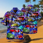 Car Green Red To Dream Stunning Style - Hawaiian Shirt - Reefox