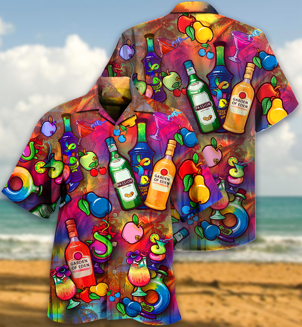 Wine Fruit Love It - Hawaiian Shirt - Reefox