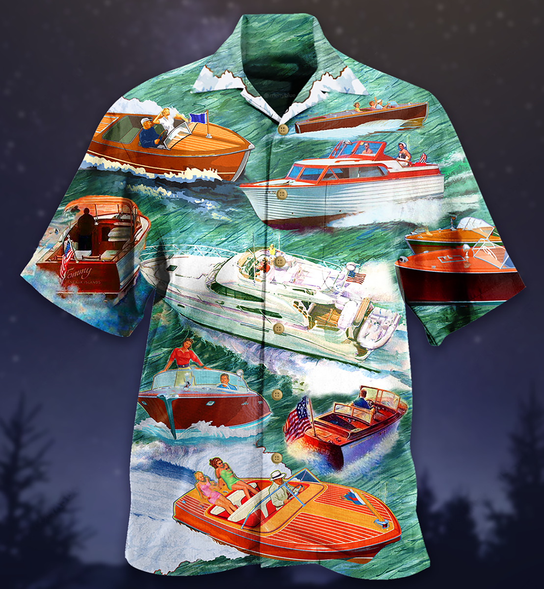 Pontoon Love It Waves - Hawaiian Shirt - Reefox