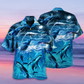 Whale Love Ocean Blue - Hawaiian Shirt - Reefox