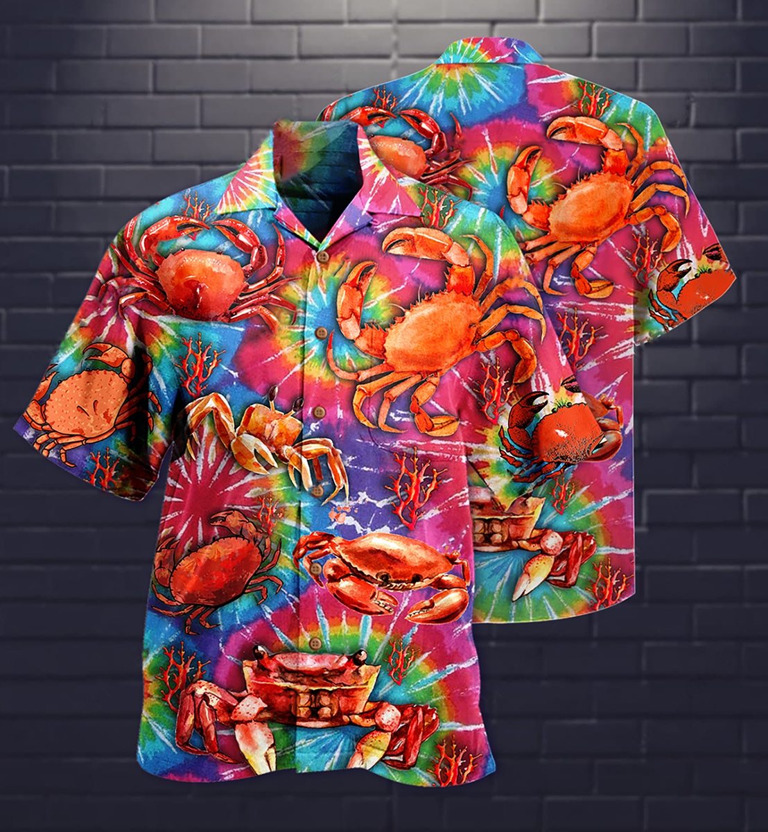 Crab Red Love It Forever - Hawaiian Shirt - Reefox