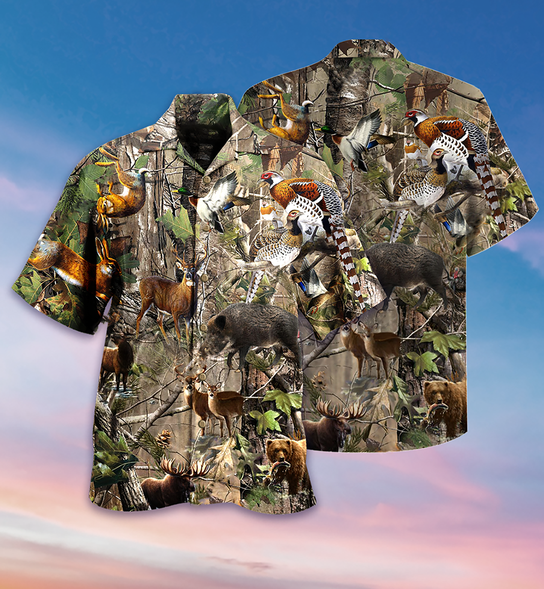 Hunting Lover Animals Cool - Hawaiian Shirt - Reefox