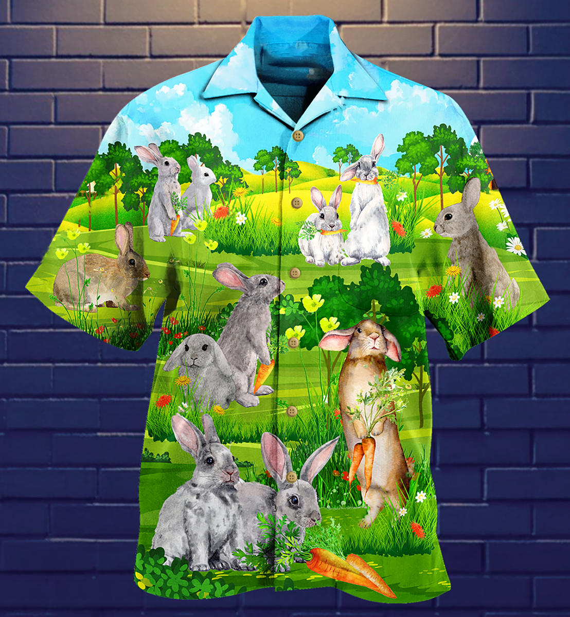 Rabbit Animals Love Carrot Limited Edition - Hawaiian Shirt - Reefox