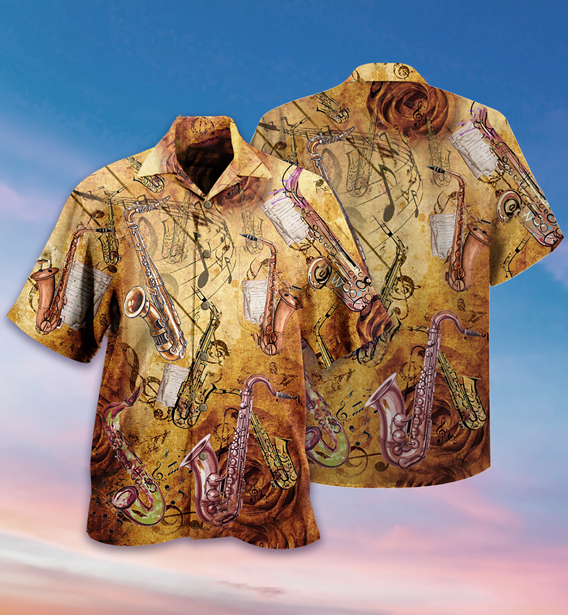 Saxophone Music Love It With Classic Style - Hawaiian Shirt - Reefox