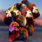 Eagle In Farm Mix Neon - Hawaiian Shirt - Reefox
