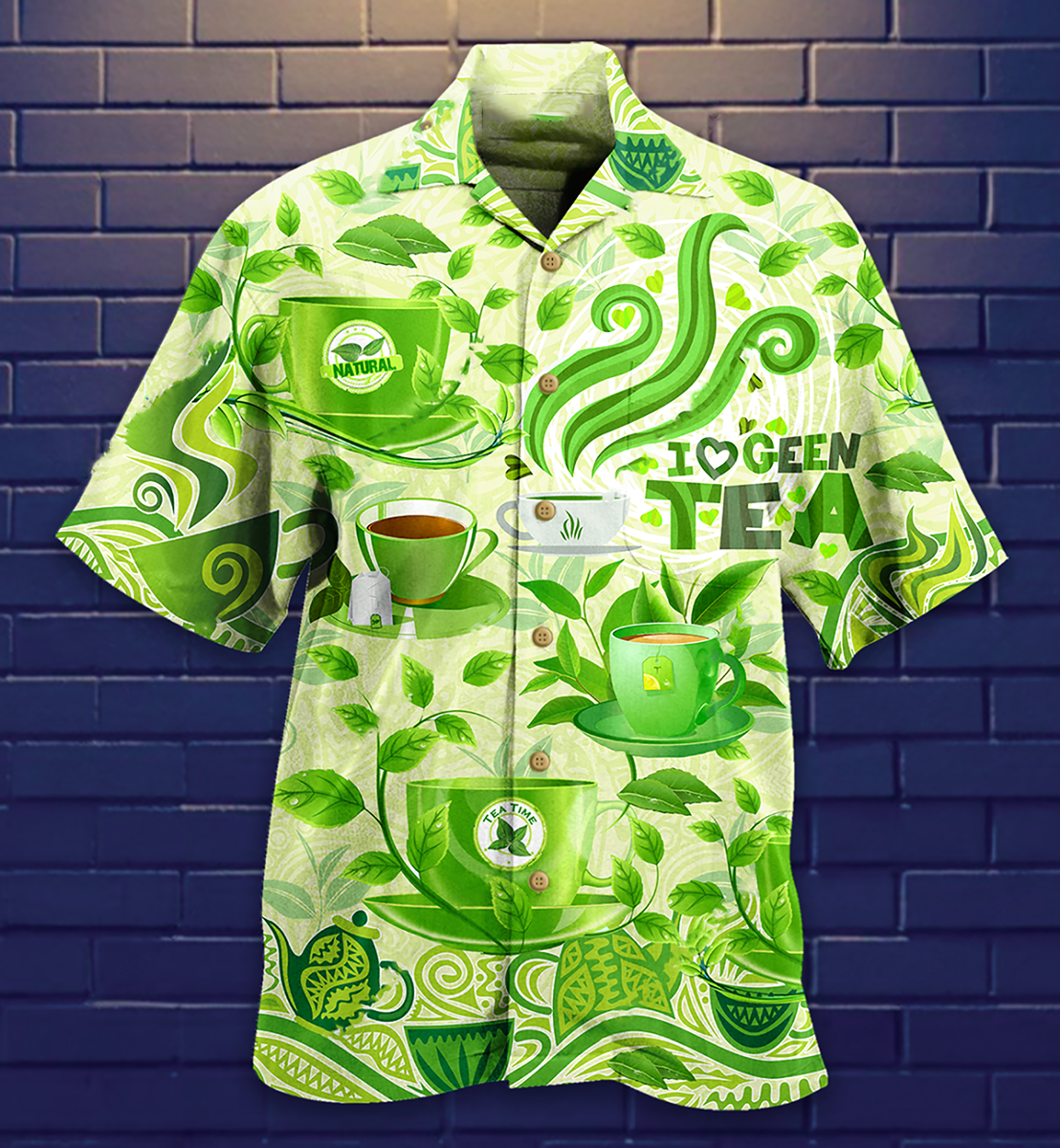 Tea Love Green Tea - Hawaiian Shirt - Reefox