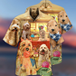 Goldendoodle Lovely Dog Crochet - Hawaiian Shirt - Reefox