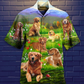 Golden Retriever Love Play The Beautiful Grass - Hawaiian Shirt - Reefox