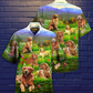 Golden Retriever Love Play The Beautiful Grass - Hawaiian Shirt - Reefox