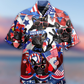 French Bulldog Loves America - Hawaiian Shirt - Reefox