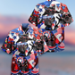 French Bulldog Loves America - Hawaiian Shirt - Reefox