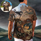 Scorpion Style With Mountain Behind - Hawaiian Shirt