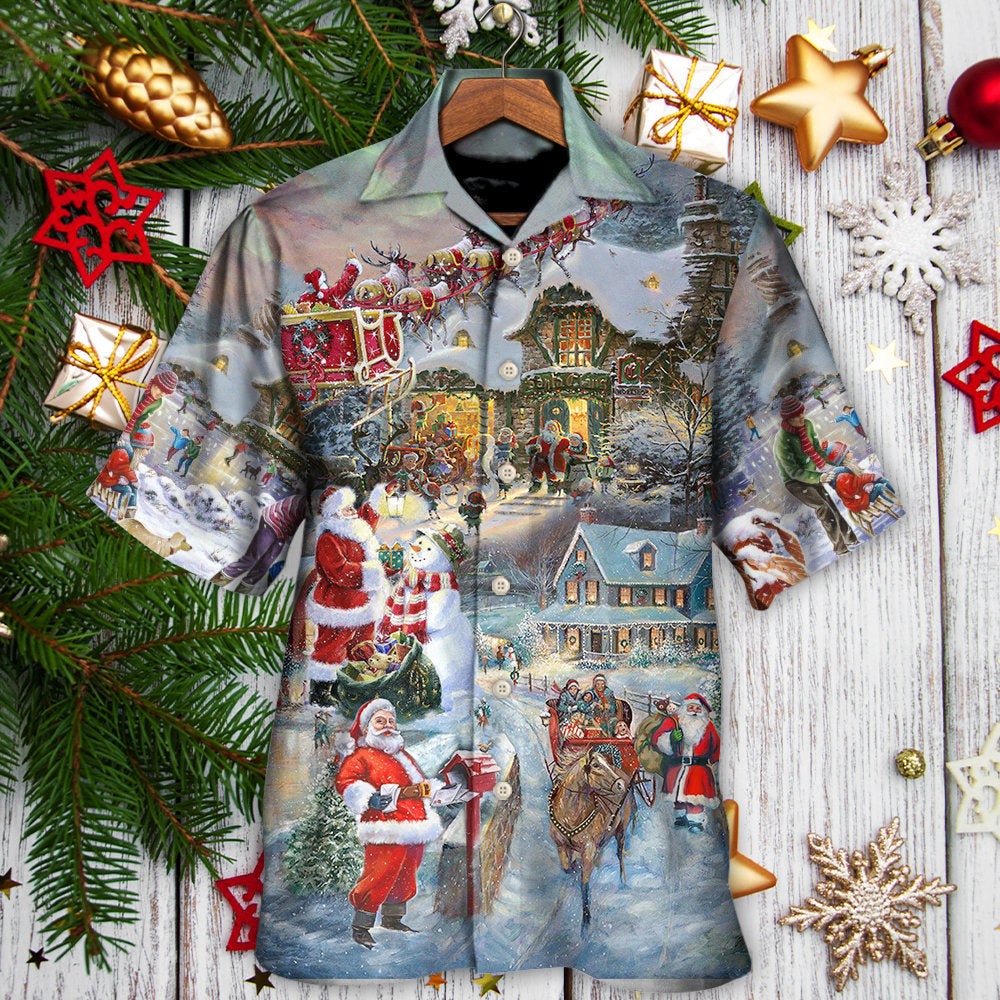 Christmas Wonderful Time Of The Year Santa Claus Coming - Hawaiian Shirt - Reefox