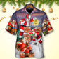 Christmas Having Fun With Santa Claus Gift For Xmas Art Style - Hawaiian Shirt - Reefox