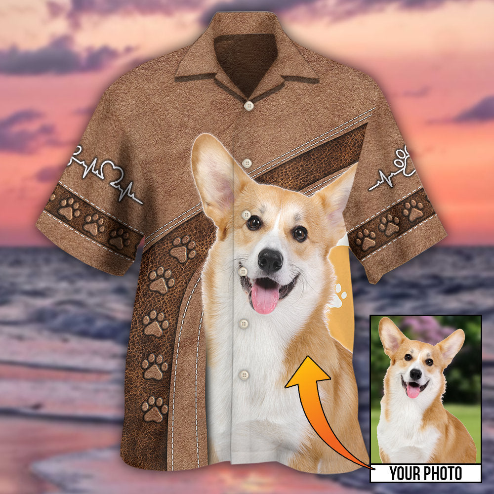 Dog Paw My Lovely Dog Classic Custom Photo Personalized - Hawaiian Shirt - Reefox