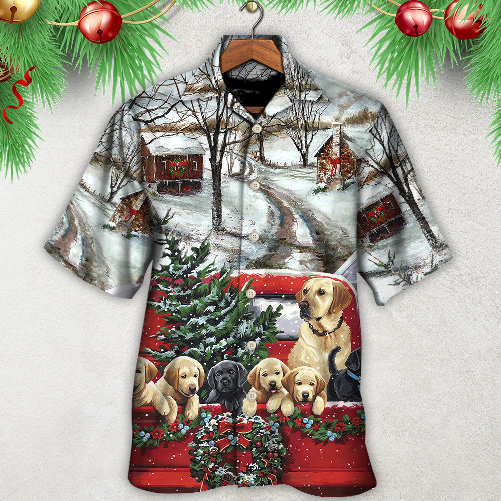 Christmas Dog Come Home In Truck - Hawaiian Shirt - Reefox
