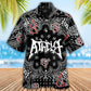 Atheist Black And White Paisley Pattern - Hawaiian Shirt - Reefox
